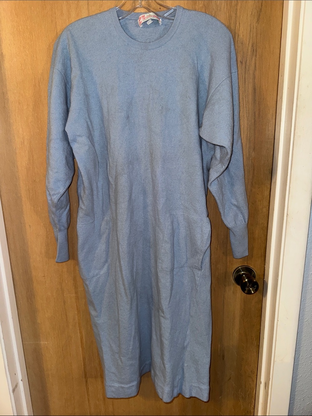 Vintage barrie %100 Super Lambs Wool Made in Scotland Sweater Dress Large